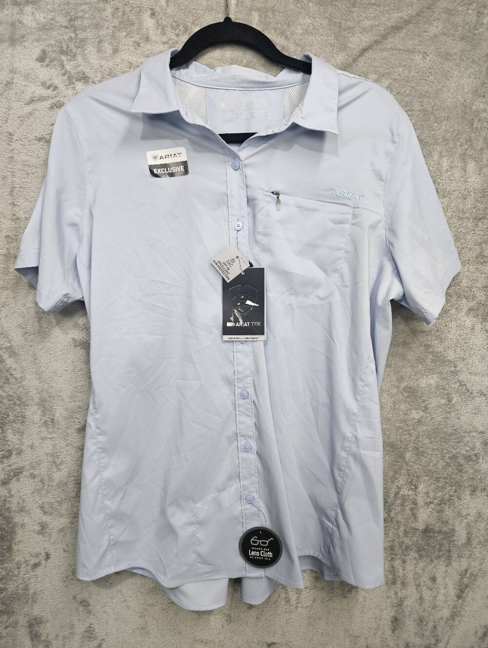 Ariat Women’s VentTEK Short Sleeve Shirt – Kentucky Blue Size XL – New with Tags